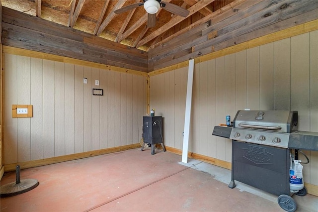 8669 Davis St, Braselton, GA 30517 - view of patio featuring grilling area and ceiling fan