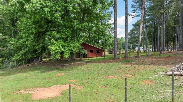 8669 Davis St, Braselton, GA 30517 - view of yard with an outdoor structure and a pole building
