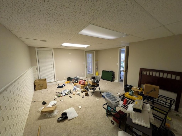 405 Baneberry Bnd, Peachtree City, GA 30269 - bedroom featuring a paneled ceiling