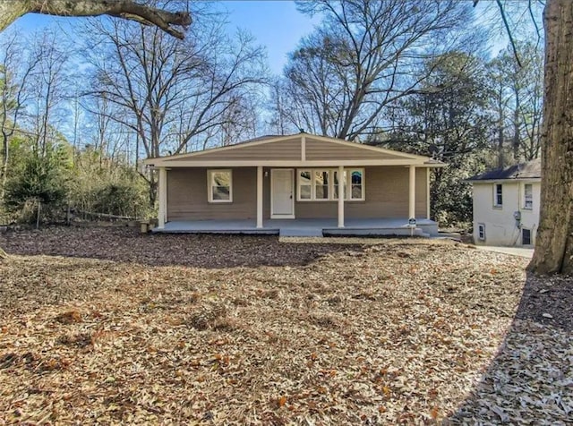 view of front of home with a porch