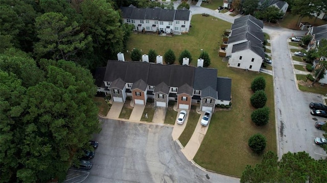 aerial view featuring a residential view