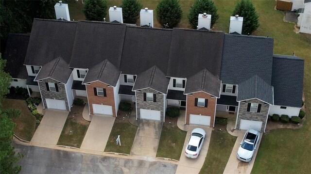 bird's eye view featuring a residential view