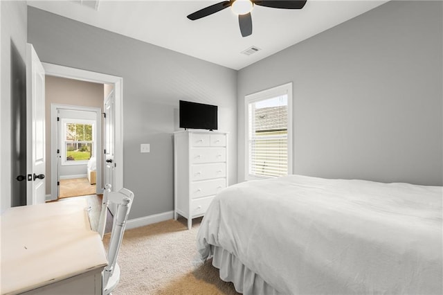 508 Windy Ridge Ct, Canton, GA 30114 - bedroom featuring light carpet and a ceiling fan