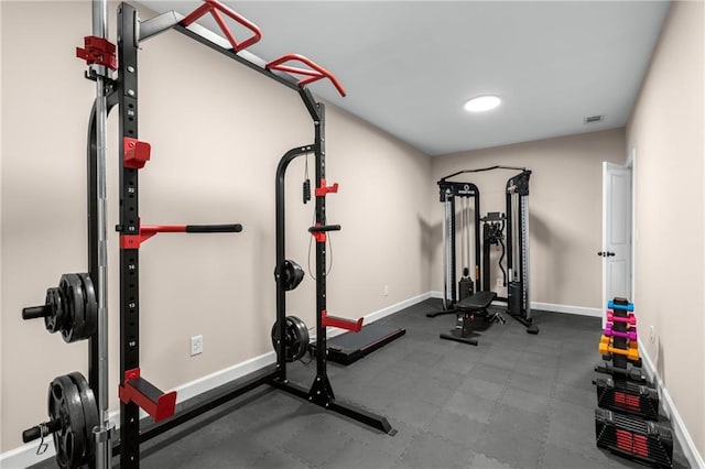 508 Windy Ridge Ct, Canton, GA 30114 - workout room featuring baseboards