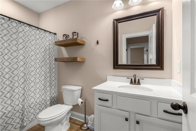 508 Windy Ridge Ct, Canton, GA 30114 - full bath with vanity, tile patterned floors, and a shower with shower curtain