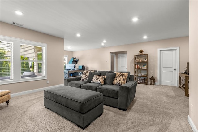 508 Windy Ridge Ct, Canton, GA 30114 - living area with light carpet and recessed lighting