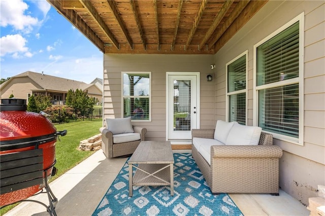 508 Windy Ridge Ct, Canton, GA 30114 - view of patio / terrace with an outdoor living space and a grill