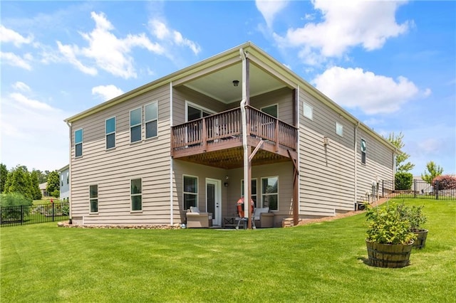 508 Windy Ridge Ct, Canton, GA 30114 - back of house featuring a fenced backyard and an outdoor hangout area