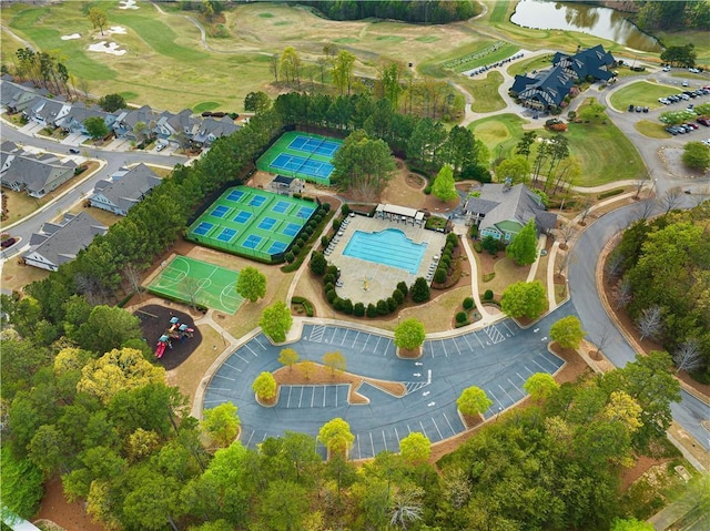 508 Windy Ridge Ct, Canton, GA 30114 - aerial view of property and surrounding area with a golf course and a large body of water