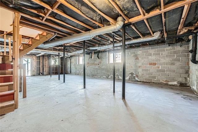 basement featuring a wealth of natural light