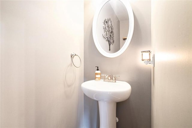 bathroom with a sink