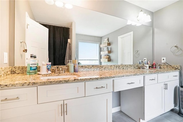 full bath with double vanity