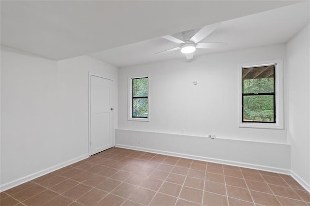 4771 N Springs Rd NW, Kennesaw, GA 30144 - spare room with baseboards and ceiling fan