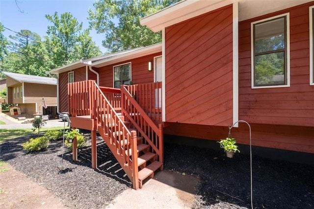 4771 N Springs Rd NW, Kennesaw, GA 30144 - doorway to property with a wooden deck