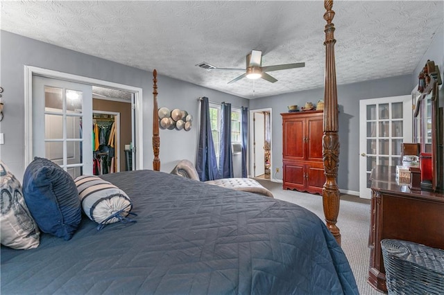 3778 Berdon Ln, Decatur, GA 30034 - bedroom featuring carpet floors, a spacious closet, a closet, ceiling fan, and baseboards