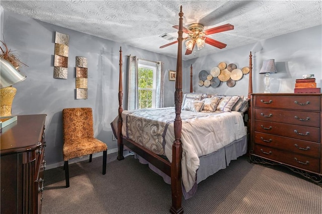 3778 Berdon Ln, Decatur, GA 30034 - bedroom with dark carpet, baseboards, and ceiling fan