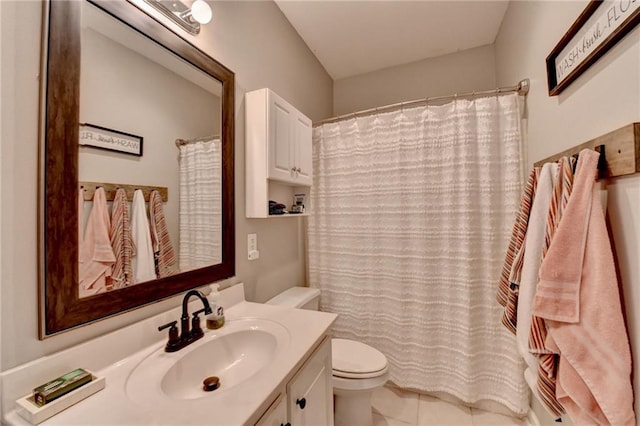 1901 Paper Birch Cv, Grayson, GA 30017 - full bath with toilet, vanity, tile patterned floors, and curtained shower
