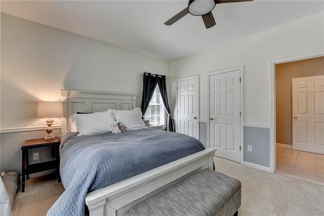 1901 Paper Birch Cv, Grayson, GA 30017 - bedroom featuring light carpet, a ceiling fan, and baseboards