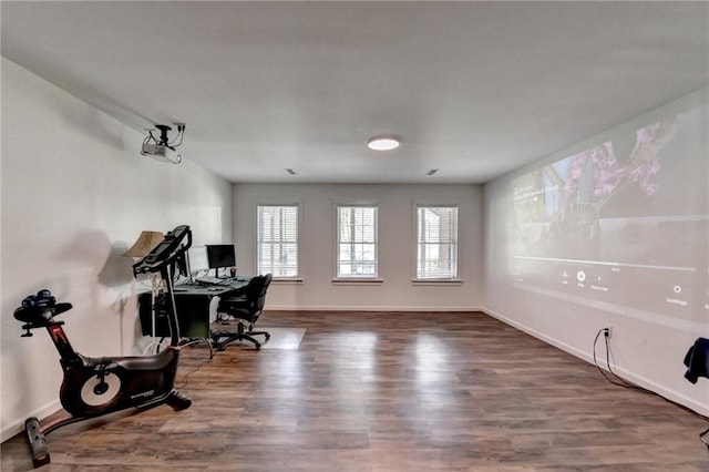 1901 Paper Birch Cv, Grayson, GA 30017 - office area featuring wood finished floors and baseboards
