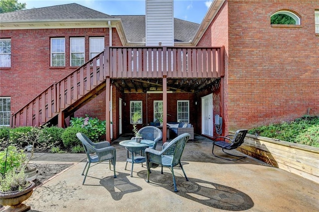 1901 Paper Birch Cv, Grayson, GA 30017 - view of patio / terrace with a wooden deck and stairway