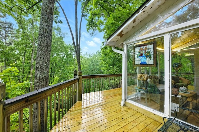 view of wooden terrace