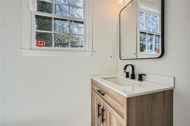 bathroom featuring vanity