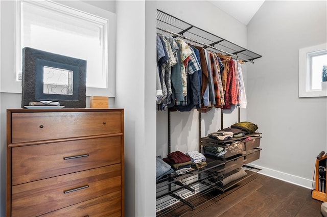 1331 Iverson St NE Unit A, Atlanta, GA 30307 - walk in closet featuring dark wood-type flooring