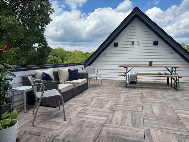 1331 Iverson St NE Unit A, Atlanta, GA 30307 - view of patio / terrace with an outdoor living space and a deck