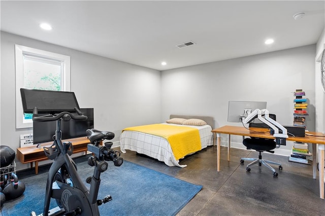 1331 Iverson St NE Unit A, Atlanta, GA 30307 - bedroom featuring recessed lighting, baseboards, and a desk