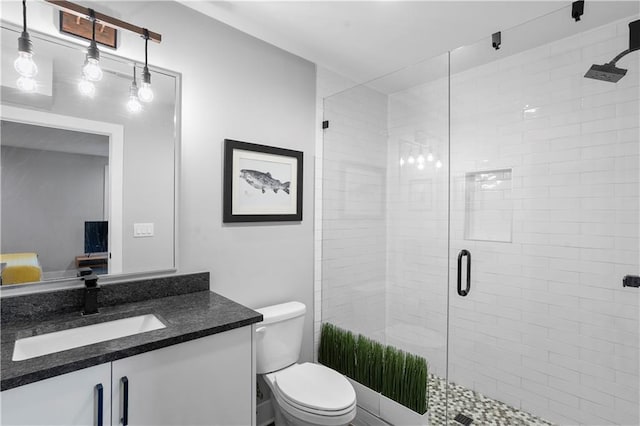 1331 Iverson St NE Unit A, Atlanta, GA 30307 - full bathroom with toilet, a stall shower, and vanity