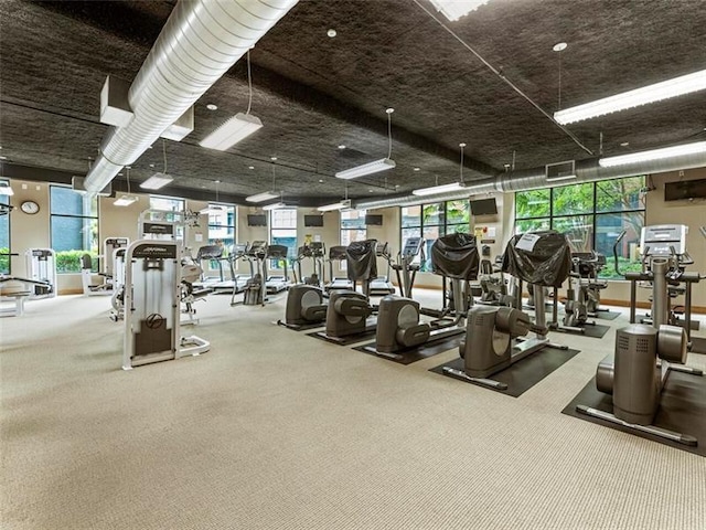 view of exercise room