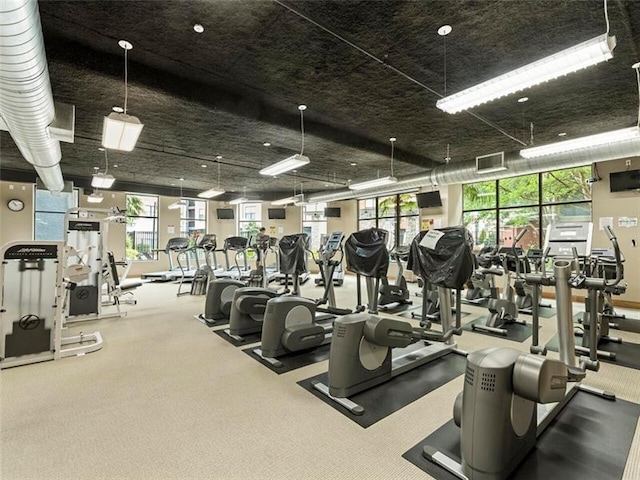 view of exercise room