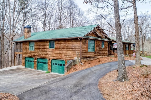 view of home's exterior featuring a garage