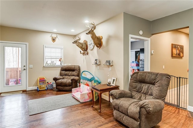 interior space featuring light hardwood / wood-style floors