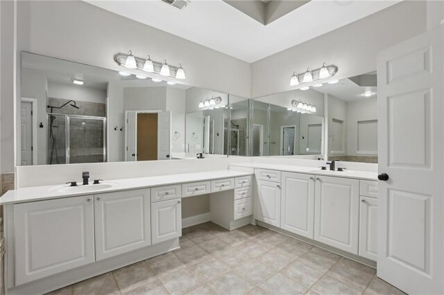 1215 Comet View Trl SE, Smyrna, GA 30082 - full bath featuring a shower stall and vanity