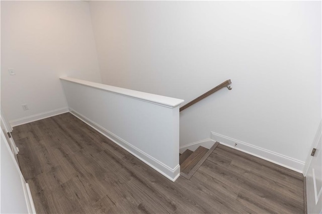 506 Healy Dr Unit 74, Cumming, GA 30040 - staircase featuring wood finished floors and baseboards