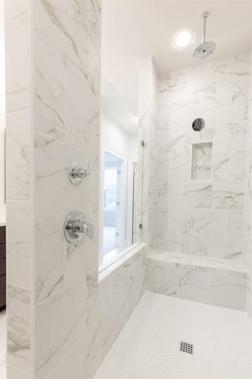 506 Healy Dr Unit 74, Cumming, GA 30040 - bathroom with a marble finish shower