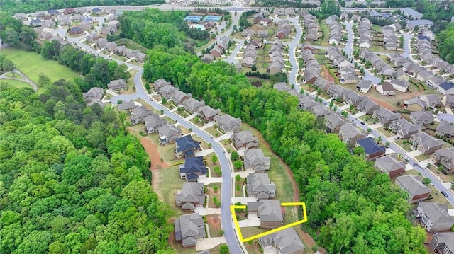 drone / aerial view featuring a residential view
