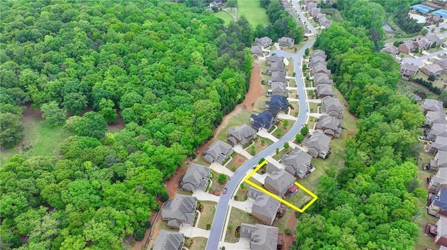 bird's eye view featuring a residential view