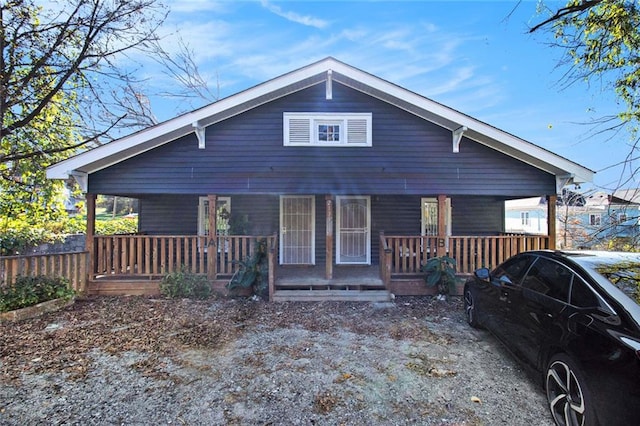 view of front of house with a porch