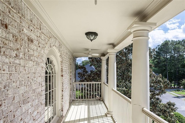 balcony with a porch
