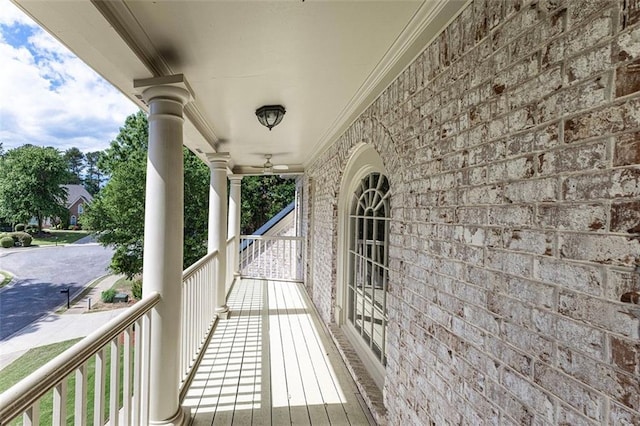 balcony with a porch