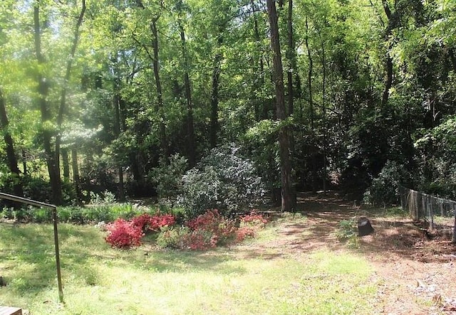2916 Southshore Dr, Macon, GA 31204 - view of yard with fence and a forest view