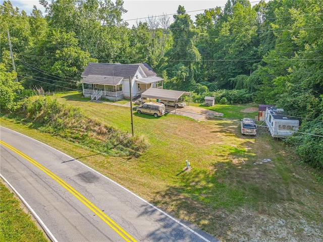 birds eye view of property