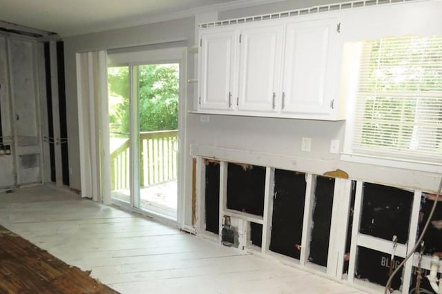 interior space with light wood-type flooring