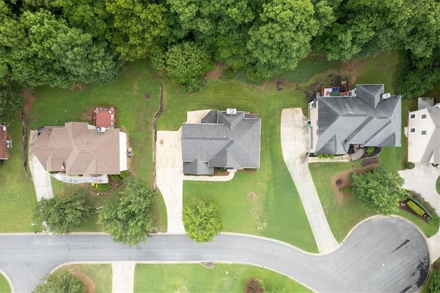 bird's eye view with a residential view