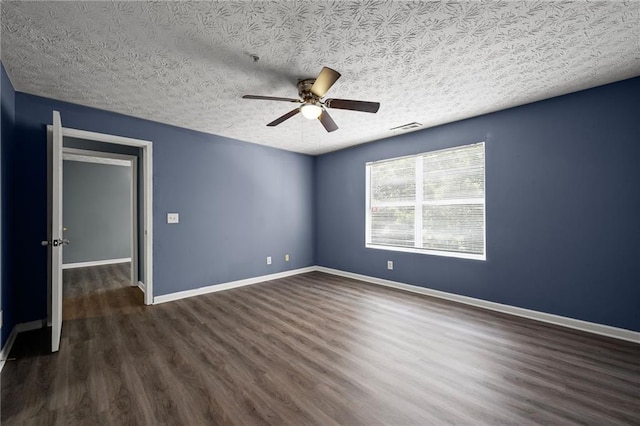 3303 Par Three Way, Lithonia, GA 30038 - empty room featuring a ceiling fan, wood finished floors, and a textured ceiling