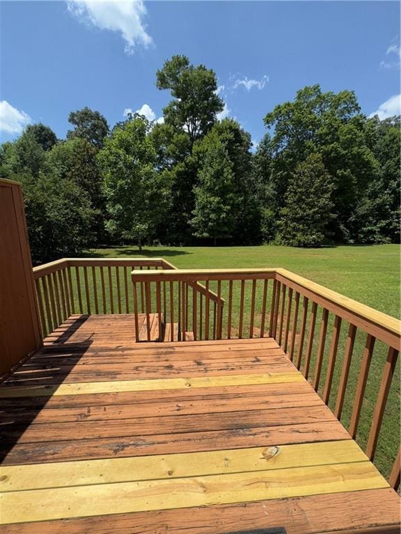 118 Pointe Cir, Dahlonega, GA 30533 - wooden terrace featuring a lawn