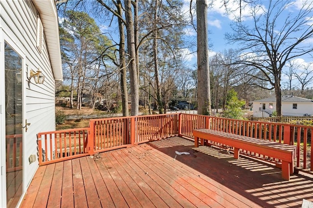 view of wooden terrace