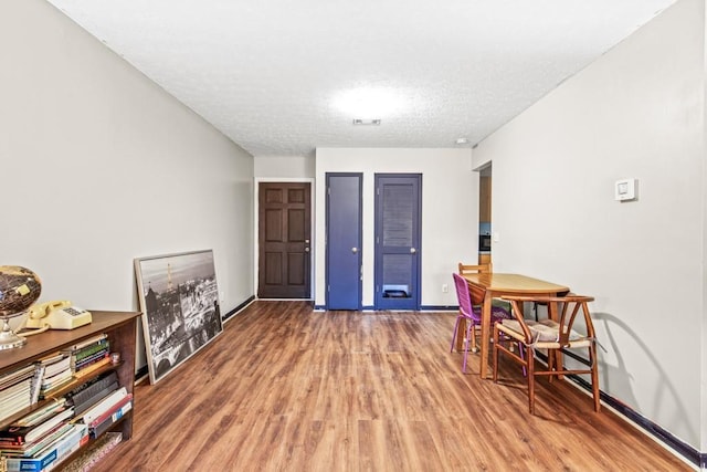 interior space with hardwood / wood-style floors